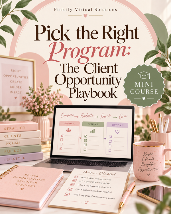 Pick the Right Program: The Client Opportunity Playbook product image